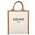 Céline CELINE Vertical Cabas Small Hand Bag Canvas 2way Ivory Gold Tone Auth LN035V Roh - Ansicht 13