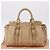 Bolso de mano Miu Miu de cuero 2way Beige Gold Auth 167736M Dorado - vista 12