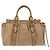 Bolso de mano Miu Miu de cuero 2way Beige Gold Auth 167736M Dorado - vista 2