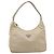 Bolsa de mão pochette PRADA Nylon Beige Silver Auth 206468A Prata Bege - vista 13