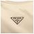 Bolsa de mão pochette PRADA Nylon Beige Silver Auth 206468A Prata Bege - vista 17