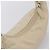 Bolsa de mão pochette PRADA Nylon Beige Silver Auth 206468A Prata Bege - vista 6