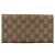 Cartera larga GUCCI GG Canvas Web Sherry Line Beige Gold Auth 205505V - vista 2