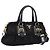 Bolso de mano fruncido PRADA Nylon 2way Negro Oro Auth BA16051A Dorado