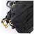 Bolso de mano fruncido PRADA Nylon 2way Negro Oro Auth BA16051A Dorado - vista 19