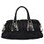 Bolso de mano fruncido PRADA Nylon 2way Negro Oro Auth BA16051A Dorado - vista 2