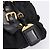 Bolso de mano fruncido PRADA Nylon 2way Negro Oro Auth BA16051A Dorado - vista 20