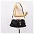 Bolso de mano fruncido PRADA Nylon 2way Negro Oro Auth BA16051A Dorado - vista 27