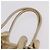 Tote Sac Cabas PRADA en Cuir Or Argent Auth 207552A Argenté Doré - vue 10