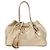 Tote Sac Cabas PRADA en Cuir Or Argent Auth 207552A Argenté Doré - vue 13