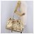 Tote Sac Cabas PRADA en Cuir Or Argent Auth 207552A Argenté Doré - vue 31