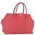 Hermès HERMES Garden Party PM Tote Bag Leder Rosa Silber Auth ka6450V Pink