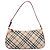 Borsa a mano BURBERRY Nova Check Blue Label Canvas Beige Silver Auth 205362V Argento - vista 13
