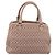 Bolsa de mão Miu Miu em couro 2way Beige Silver Auth 206656 Prata Bege - vista 2