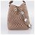 Bolsa de mão Miu Miu em couro 2way Beige Silver Auth 206656 Prata Bege - vista 3