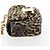 Céline Bolso de hombro con cadena CELINE Velor Beige Gold Auth LN061M Dorado - vista 3