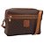 Céline Sac à épaule CELINE Macadam Canvas PVC Leather Brown Gold Auth 205454V Marron Doré
