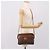 Céline Sac à épaule CELINE Macadam Canvas PVC Leather Brown Gold Auth 205454V Marron Doré - vue 24