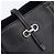 Borsa Salvatore Ferragamo Gancini in pelle nera e argento autentica 205429A Nero - vista 17