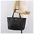 Borsa Salvatore Ferragamo Gancini in pelle nera e argento autentica 205429A Nero - vista 23