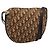 Christian Dior Trotter Canvas Shoulder Bag Beige Gold Auth ep16482 Golden