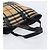 BURBERRY Nova Check Blue Label Tote Bag aus Wolle Beige Silber Auth 205370V - Ansicht 7
