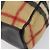 BURBERRY Nova Check Blue Label Tote Bag aus Wolle Beige Silber Auth 205370V - Ansicht 9
