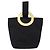 Céline CELINE Circle Pouch Canvas Black Gold Auth 206900A Negro Dorado - vista 13