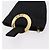 Céline CELINE Circle Pouch Canvas Black Gold Auth 206900A Negro Dorado - vista 6