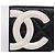 Portafoglio CHANEL Cambon Line Matelasse in pelle nera con CC argento Auth 205206A Nero - vista 17