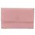 Carteira CHANEL Couro Rosa Ouro CC Auth 206066 Dourado - vista 13