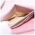 Carteira CHANEL Couro Rosa Ouro CC Auth 206066 Dourado - vista 24