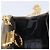 Borsa a tracolla Salvatore Ferragamo Gancini Chain in pelle oro Auth hk4135A D'oro - vista 21