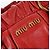Miu Miu Handtasche Vitter Lux 2way Red Gold Auth 204526V Rot Golden - Ansicht 20