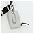 PRADA Shoulder Bag Leather White Silver Auth BA16048M Silvery - view 15