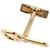 LOUIS VUITTON Gemelli Cadena Eclair Cuffs Ag925 M64601 Auth 206939 D'oro Damier ebene - vista 21