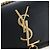 Autre Marque Borsa a tracolla con catena Saint Laurent in pelle nera e oro Auth BA16060V Nero D'oro - vista 20