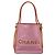 CHANEL Camelia Tote Bag Wildleder Rosa Goldfarbene CC Auth 206630 Pink - Ansicht 13