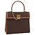 Céline Borsa a mano CELINE Macadam Canvas PVC Leather Brown Gold Auth 205190V Marrone D'oro