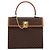 Céline Borsa a mano CELINE Macadam Canvas PVC Leather Brown Gold Auth 205190V Marrone D'oro - view 13