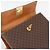 Céline Borsa a mano CELINE Macadam Canvas PVC Leather Brown Gold Auth 205190V Marrone D'oro - view 18