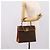 Céline Borsa a mano CELINE Macadam Canvas PVC Leather Brown Gold Auth 205190V Marrone D'oro - view 23