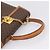 Céline Borsa a mano CELINE Macadam Canvas PVC Leather Brown Gold Auth 205190V Marrone D'oro - view 7