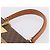 Céline Borsa a mano CELINE Macadam Canvas PVC Leather Brown Gold Auth 205190V Marrone D'oro - view 8