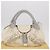 FENDI Spy Bag Handtasche Leder Weiß Gold Auth 207411V Golden - Ansicht 12