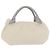 FENDI Spy Bag Handtasche Leder Weiß Gold Auth 207411V Golden - Ansicht 2