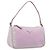 Bolso de accesorios PRADA Nylon Rosa Plata Auth 207483