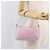 Bolso de accesorios PRADA Nylon Rosa Plata Auth 207483 - vista 25