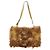 Bolsa de Ombro PRADA Pele 2way Yellow Gold Auth 205953M Dourado Amarelo - vista 13