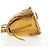 Bolsa de Ombro PRADA Pele 2way Yellow Gold Auth 205953M Dourado Amarelo - vista 3